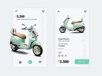 Vespa Mobile App android app application apps clean design elegant illustration ios minimalist mobile mobile app product design ui ui design uiux ux ux design