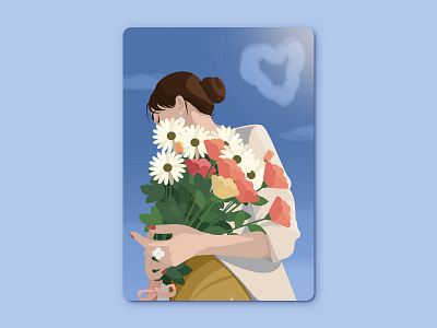 Chinese Valentine's Day chinese valentines day cool girl girl illustration lover ui valentines day