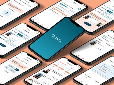 Final Mockup - Clavis - Vocabulary Learning App app branding design ui ux