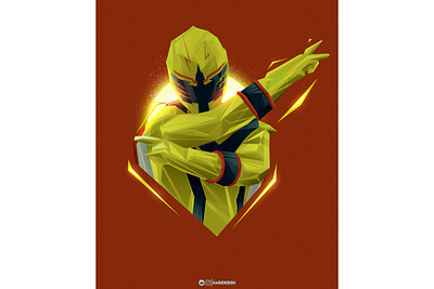 Power Rangers design power rangers suit yellow