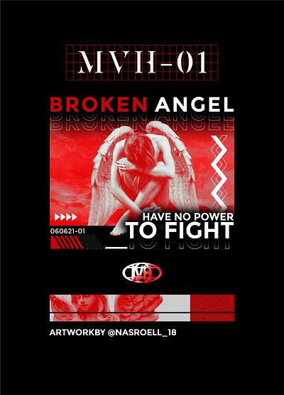 BROKEN ANGEL animation branding graphic design