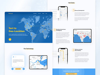 Intrail blue design figma geolocation illustration landingpage map website