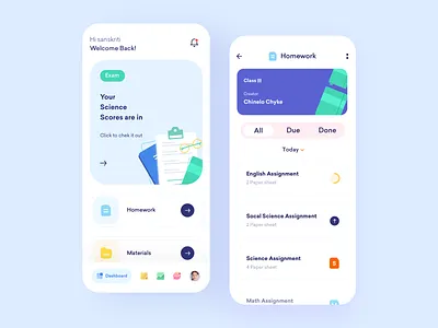 Virtual classroom app branding class design education illustration ios kids mobile online product design ui uidesign userexperiencedesign userinterface uxui virtual