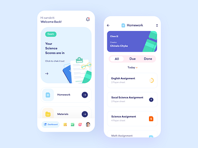 Virtual classroom app branding class design education illustration ios kids mobile online product design ui uidesign userexperiencedesign userinterface uxui virtual