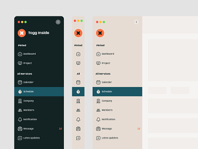 Sidebar navigation - ideate icons app dashboard design fintech navigation sidebar ui ux web