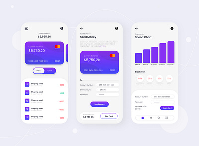 Wallet App branding design digitalart flat freelancer graphic design illustration logo minimal mobile design ui uidesign ux vector walletappui