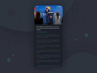 SPORTS BLOGS article blog blogging football messi news soccer ui ux