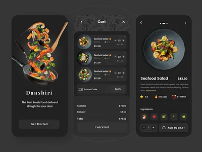 Food Ordering App UI Design app design color dark design designer food app deisgn food delivery app food menu food order food website madhu mia ordering app restaurant app restaurant web table booking app trendy ui uiux ux visual designer