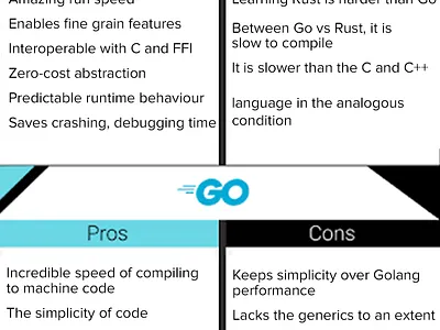 Rust vs Go app development go rust