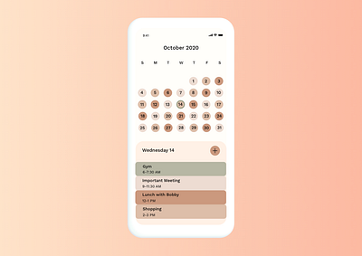 Calendar app calendar calendarapp dailyui design graphic design mobile redesign ui uxdesign