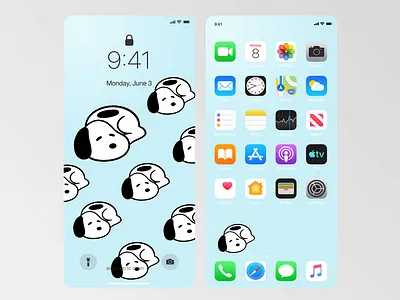 Background Design 2 app background dailyui design graphic design illustration iphone mobile snoopy ui uxdesign