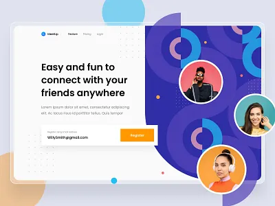 Where are Friends Now? Landing Page agency best bestdesign designer landing page promo qclay social studio ui uidesign uiux ux uxdesigner web webdesign