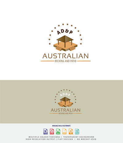 Decking and wood work logo branding carpenter logo graphic design illustrator logo logo design photoshop ui vector wood work logo