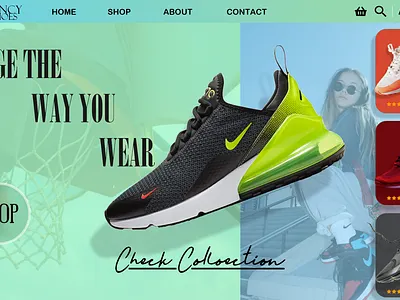 E-Commerce Landing Page Concept 3d app branding design graphic design icon illustration logo motion graphics typography ui ux vector