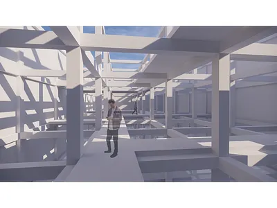 Apartment Building in Bilbao 3d architecture design enscape graphic design illustration model photoshop render sketchup