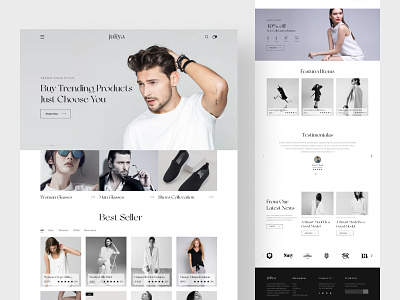 Juliya - Fashion eCommerce Website branding design ecommerce ecommercewebsite fashion fashionwebsite flatdesign illustration minimal onlinebusiness onlineshop onlineshopping onlinestore trendy design ui uidesign ux webdesign website woocommerce