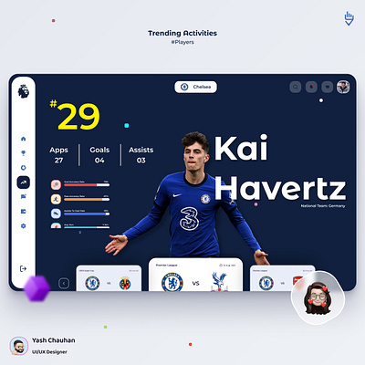 Football • Trending Players bet betting fifa football premier league soccer sports transfer uefa ui ui design ui inspiration uiux