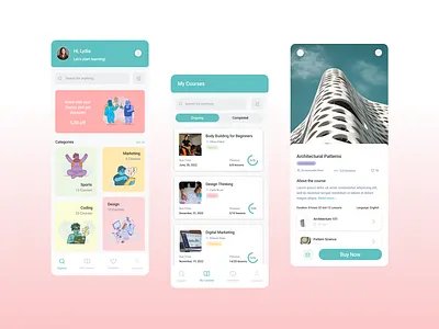 CourseCo. app design ui ux