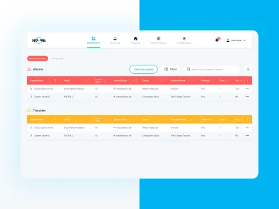 Inflotrolix app dashboard design interface product design smart app ui ui design ux ux design water detection water leak web app