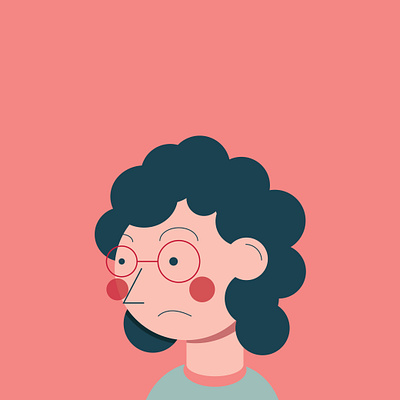 Curly Gurl! design flat graphic design illustration ui vector