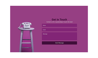 Daily UI #028 - Contact Us