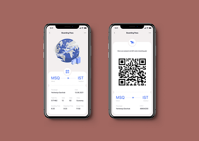 Boarding Pass for DailyUI challenge 024 app boardingpass dailyui design ui uichallenge ux