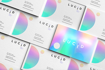 Neon & Holographic Branding Mockups abstract brand stationery branding card document holographic holography letterhead logo identity lucid mockup neon paper presentation print psd stationery template typography white