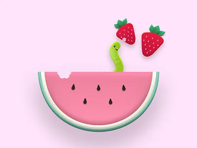 Just a bite figma illustration skeuomorph vector