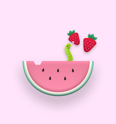 Just a bite figma illustration skeuomorph vector
