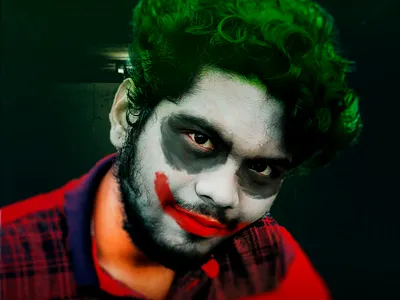 Joker Manipulation by Adobe Photoshop adobe photoshop design graphics design joker manipulation photo manipulation