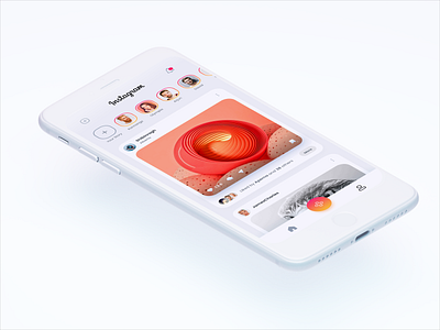 Instagram redesign concept 2021 trend adobe xd application card design clean concept creative design dribbble best shot flat insta instagram minimal mobile network redesign social story ui ux