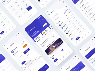 Crypto Currency Wallet app design branding crypto wallet figma design logo user experience user interface wireframe
