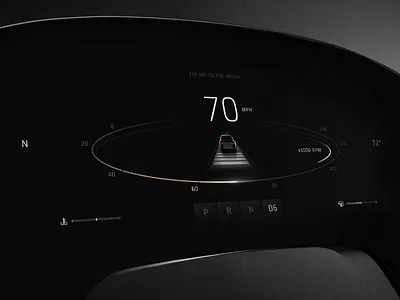 Digital Car Dash : HMI & Cluster UI automotive car design hmi interactive interface ui