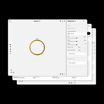 JewelerAPP app branding design graphic design jewelry ring ui ux