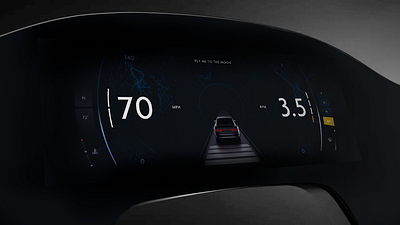 Digital Car Dash : HMI & Cluster UI automotive car design hmi interactive interface ui