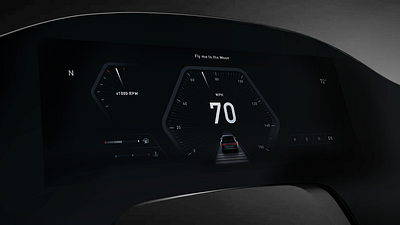 Digital Car Dash : HMI & Cluster UI automotive car design hmi interactive interface ui