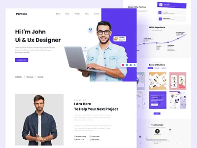 portfolio landing page graphic design home page landing page personal personal project portfilio landing page portfolio web web design website website design