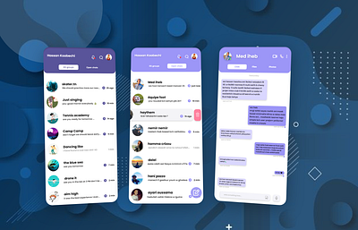 Chat App for Community Clubs design graphicdesign ui uidesign ux uxdesign