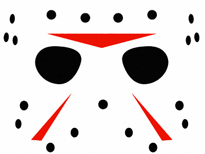 Friday the 13th autumn fall friday friday the 13th halloween hockey horror horror movie illustration jason mask procreate scary movies sketch spooky