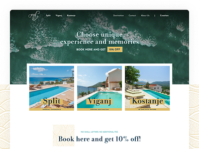 EOL Apartments | Croatia clean design simple ui web webdesign website