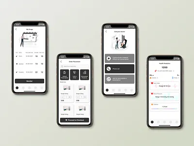 miCURO - Pill reminder and health management app app app design graphic design illustration minimal ui ux
