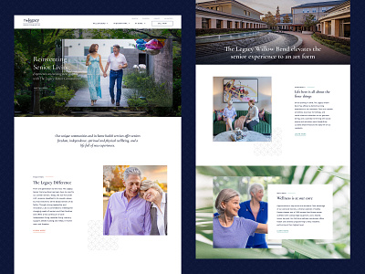 The Legacy Website agency branding community design desktop graphic design luxury mobile photography seniors studio ui ux website