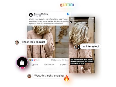 Comment-to-Instagram chat comment design facebook graphic graphic design illustration instagram interface mockup post ui ux