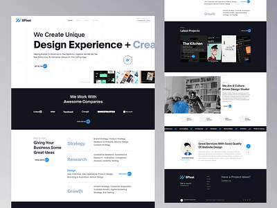 8Pixel- Creative Design Agency agency branding clean company website corporate creative agency design homepage landing page portfolio studio ui uiux ux