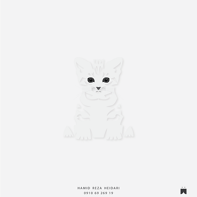 Baby CAT branding design flatdesign minimal graphic design illustration logo typography vector