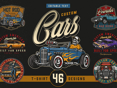 46 Custom cars t-shirt designs