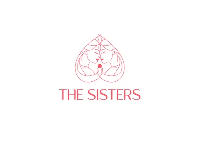 THE SISTERS logo concept art branding design illustration illustrator logo typography ui ux vector
