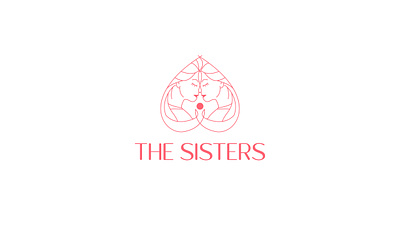 THE SISTERS logo concept art branding design illustration illustrator logo typography ui ux vector