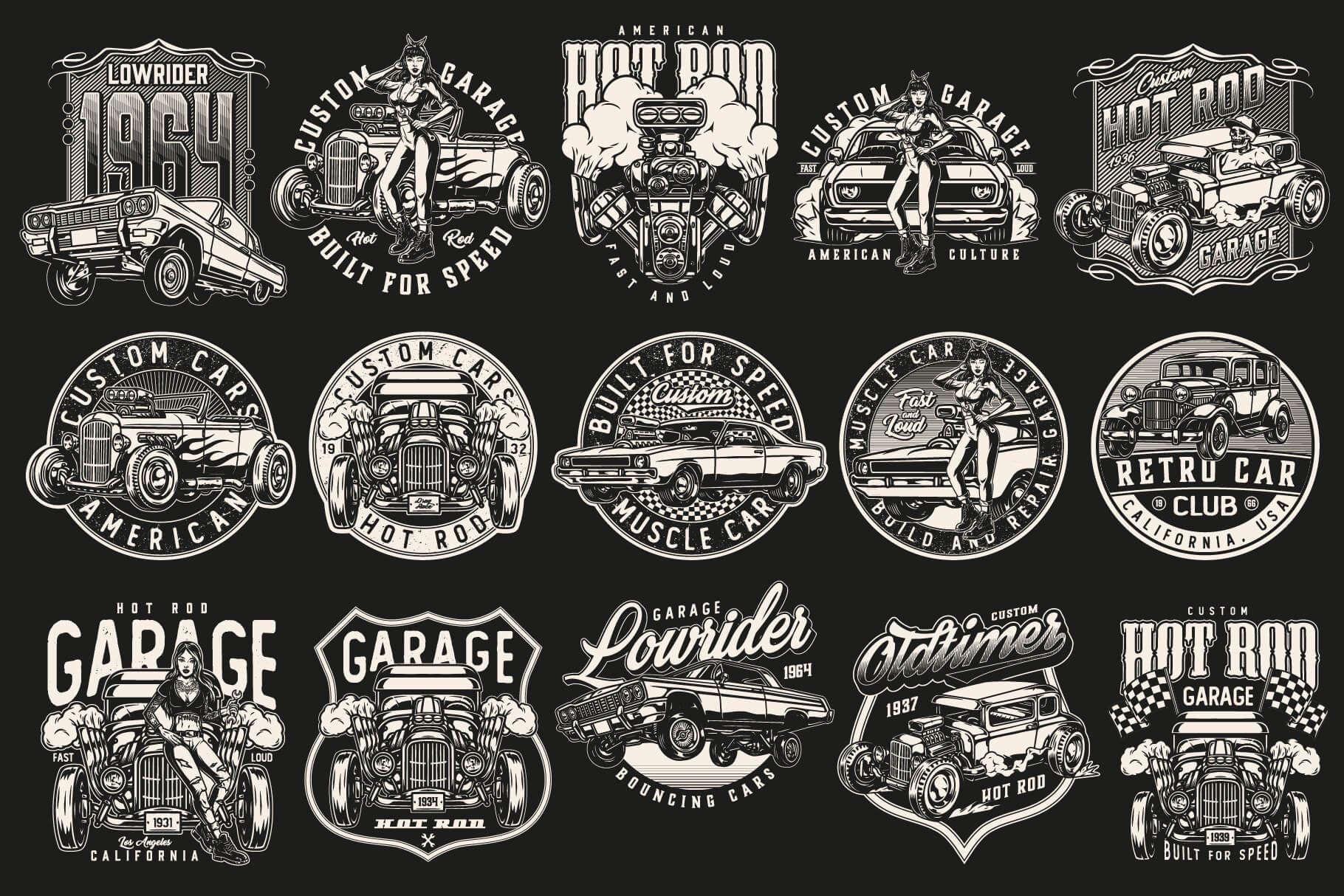 46 Custom cars t-shirt designs by DGIM studio on Dribbble