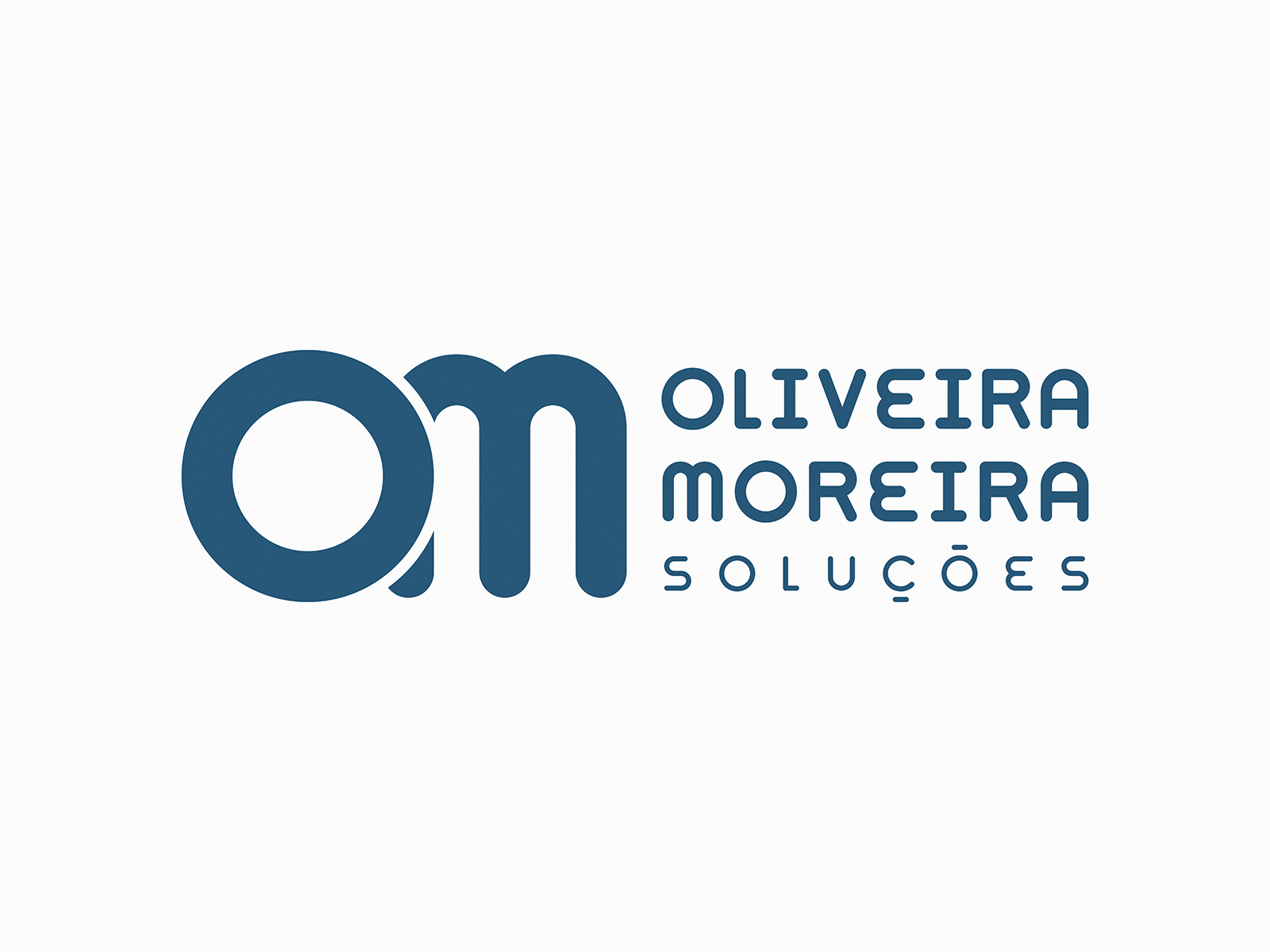 Logo & Brand Concept for Oliveira Moreira—Soluções brand brand concept brand design branding custom custom lettering custom typography design graphic design lettering logo logo design logo mark logotype mark monogram solutions type typography vector